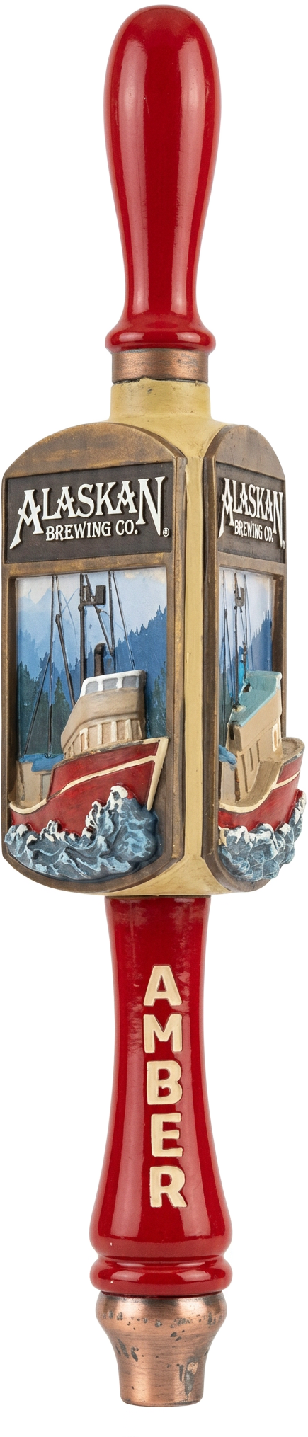 Alaskan Brewing Amber Fishing Vessel Tap Handle