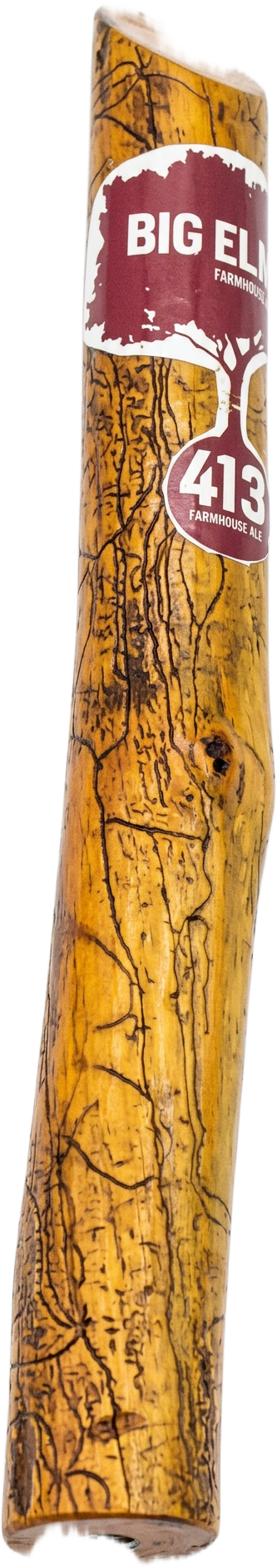 Big Elm Brewing 413 Farmhouse Ale Elm Branch Tap Handle