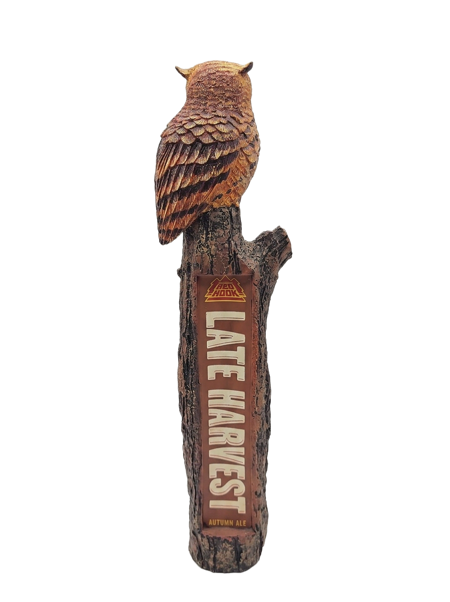 Redhook Late Harvest Autumn Ale Owl Tap Handle