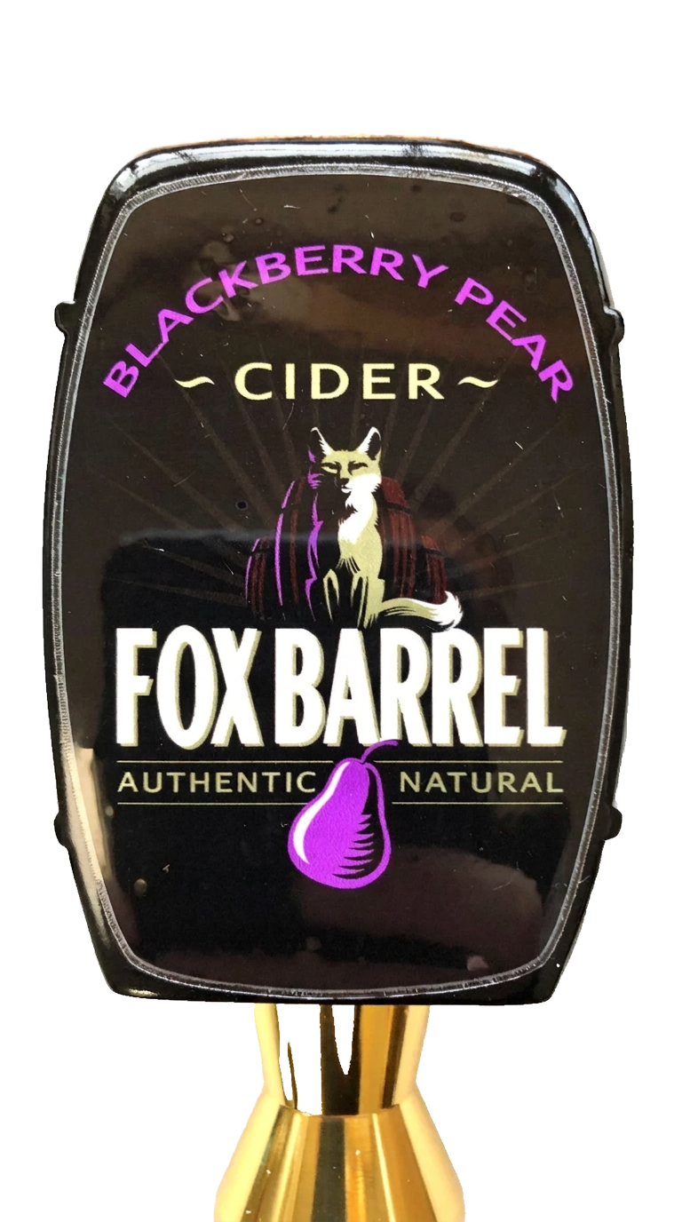 Tap handle Fox Barrel Blackberry Pear Cider, renard — miniature 4