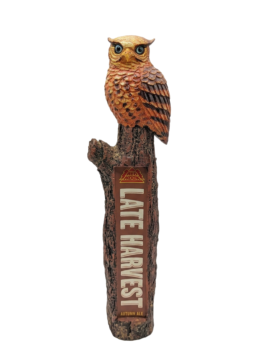Redhook Late Harvest Autumn Ale Owl Tap Handle
