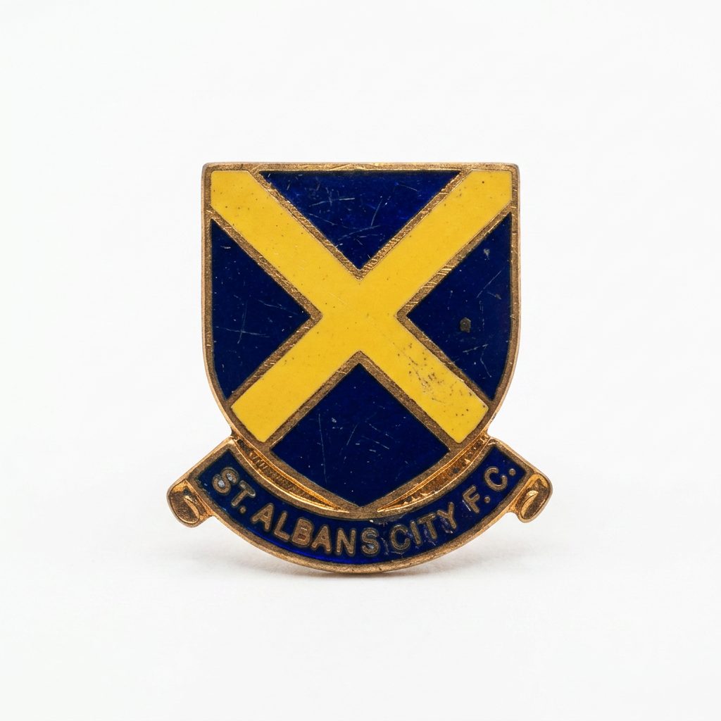Pin's émaillé St Albans City FC — marqué F.N. Priest, Birmingham