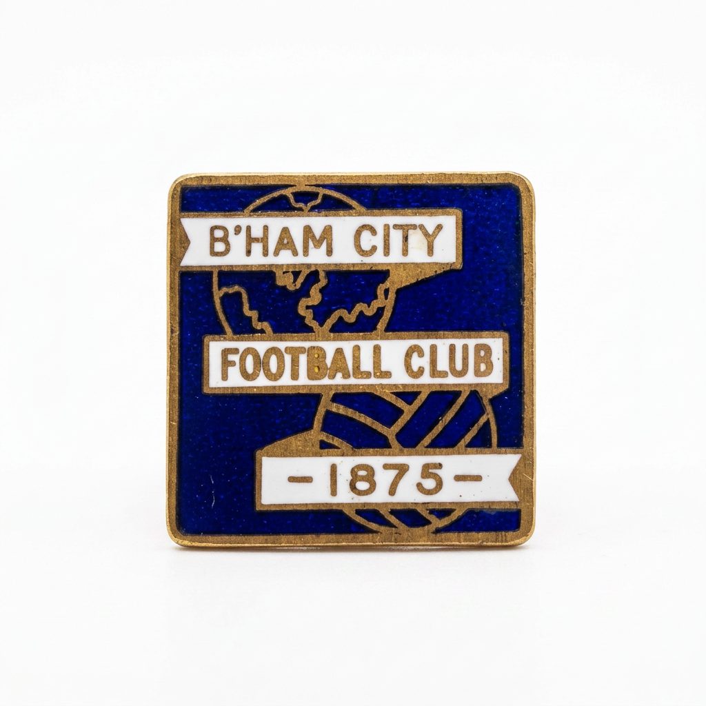 Pin's émaillé Birmingham City FC 1875 — écusson au globe