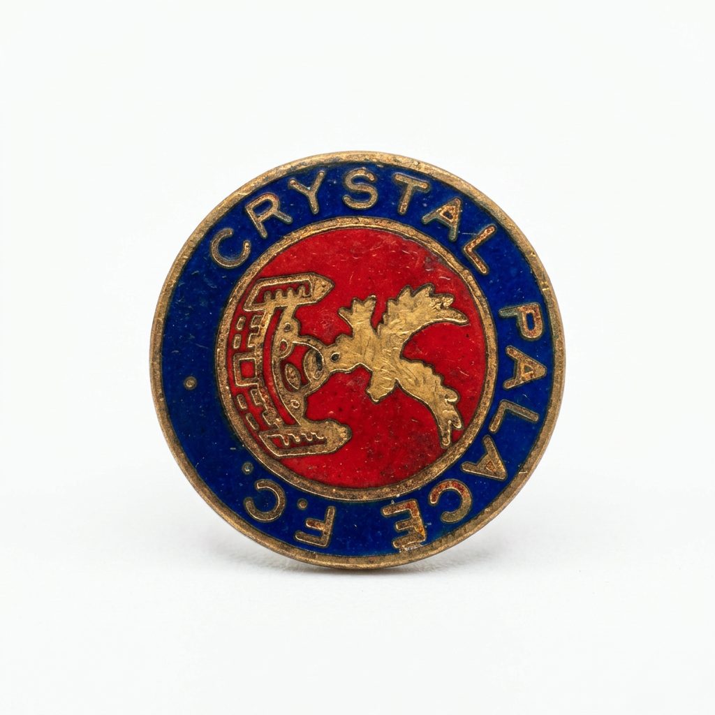 Pin's émaillé Crystal Palace FC — écusson à l'aigle, années 1970