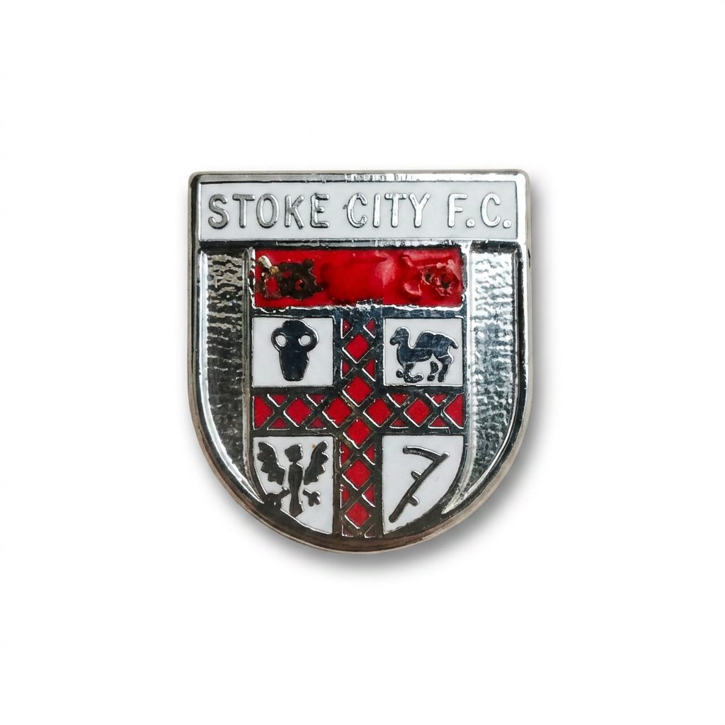 Pin's émaillé Stoke City FC — armoiries de la ville